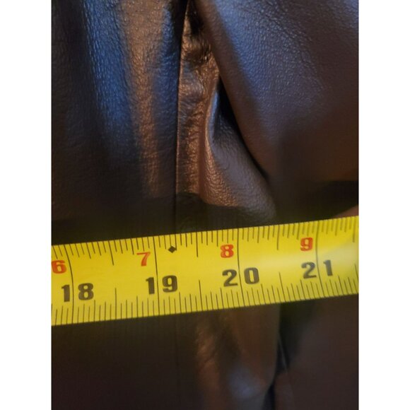 Excelled 100% Leather Men's size Medium Jacket/blazer w/button closure BROWN - Picture 10 of 12